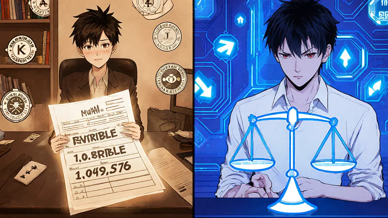 Split manga panel shows NFT artist with platform icons and collector checking inbound NFT balance for airdrop eligibility.