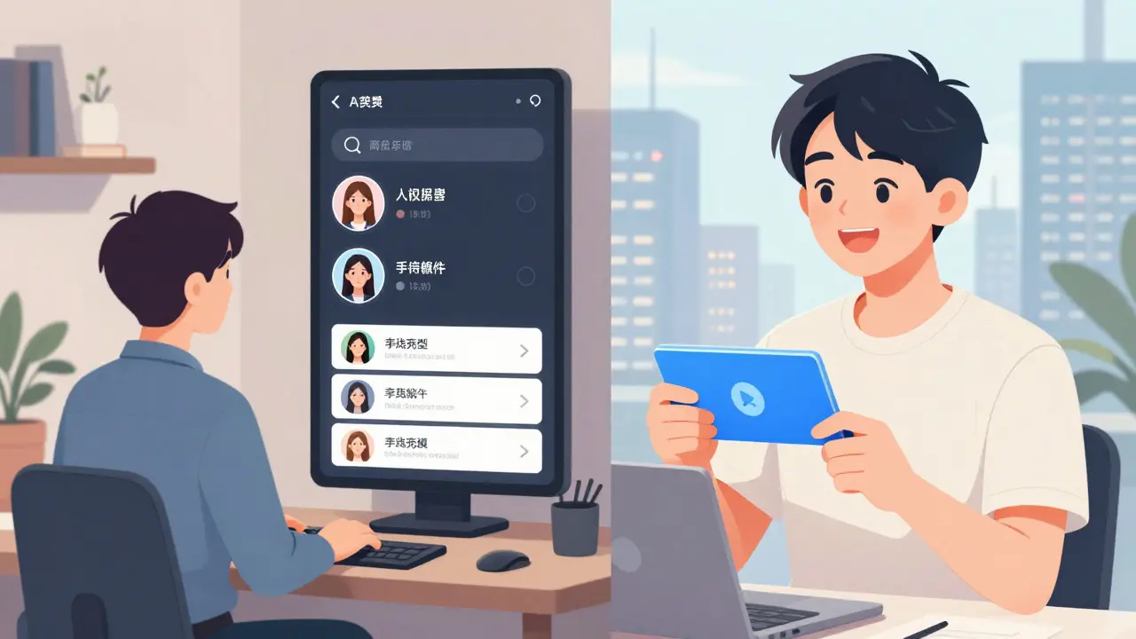 Manga scene showing a developer using an AI voice and an actor receiving payment