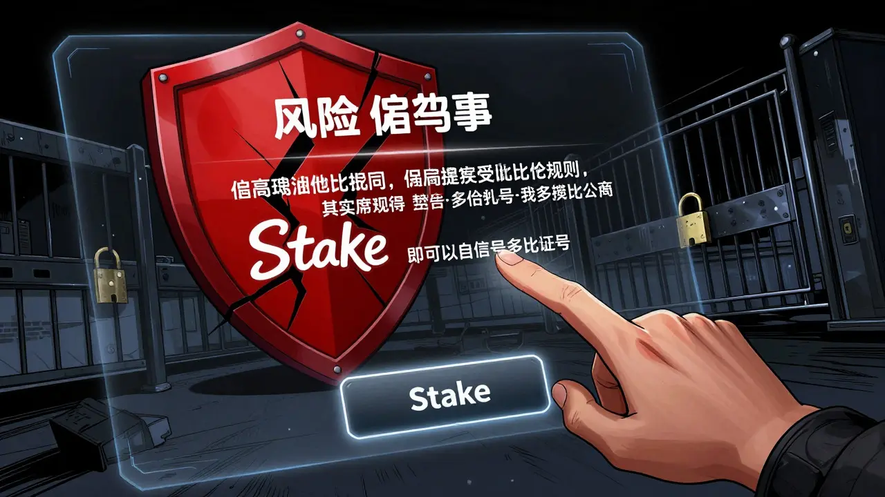 User hesitating to stake tokens amidst warnings of scams and risks