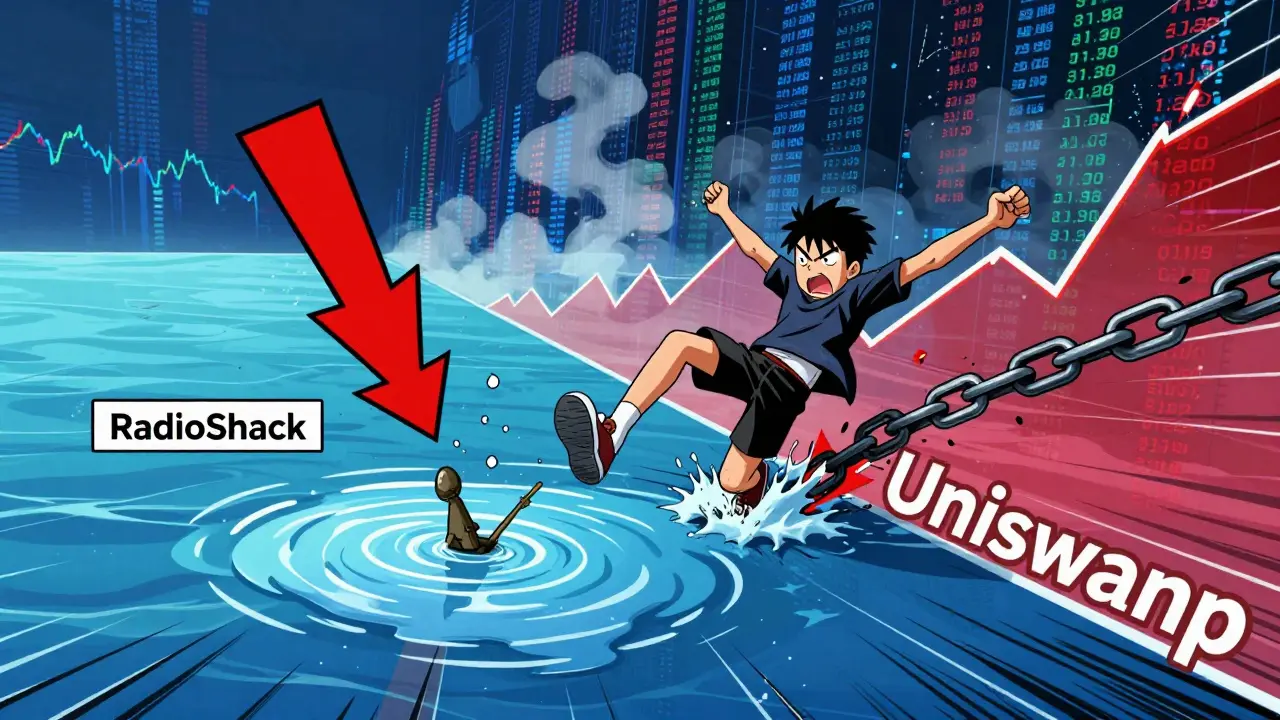 Tiny liquidity puddle vs massive ocean in manga