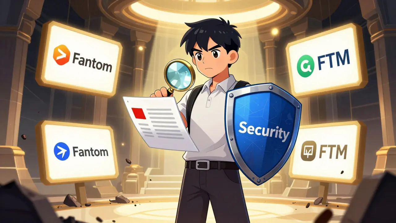 User protecting crypto assets with security tools and knowledge