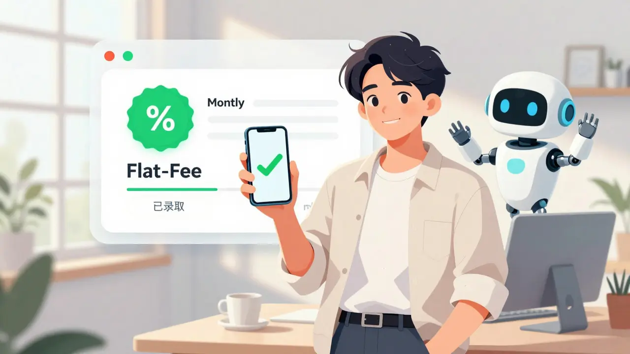 Happy founder using simple flat-fee crypto payment gateway